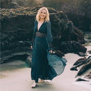 For Love & Lemons Blue Gown